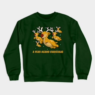 Bunch of Flying Reindeers Crewneck Sweatshirt